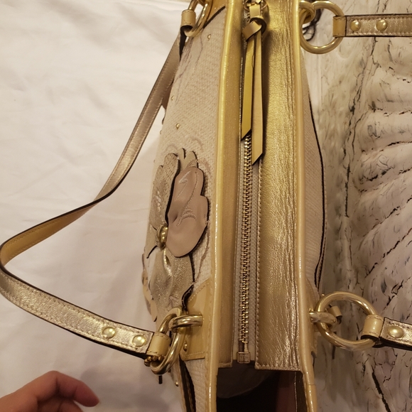 Coach Limited edition Hamptons Floral Straw Bag 98 - Picture 5 of 16